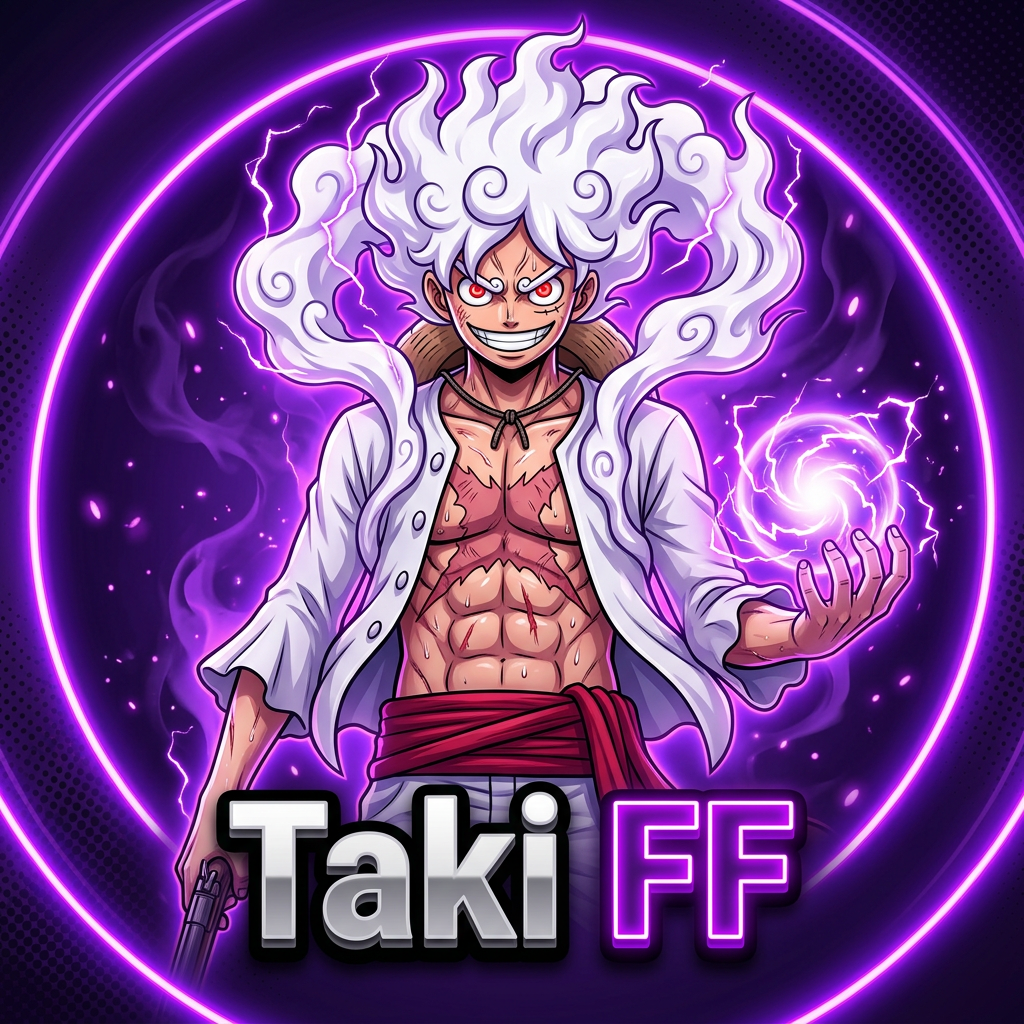 Purple Energy FF Logo Template - Cosmic Power